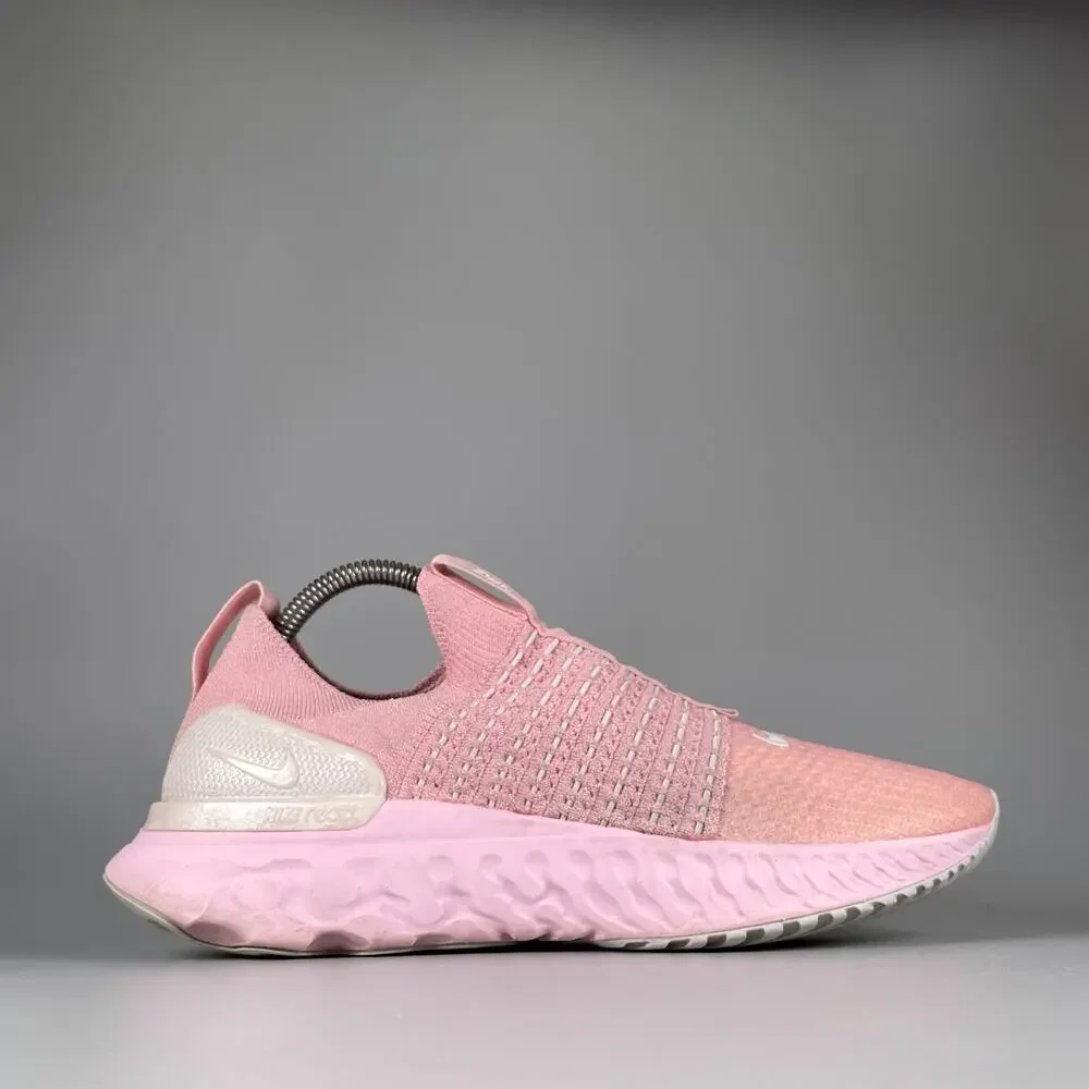 Nike React Phantom Run FK 2 Women’s Size 10 Pink White Running Sneakers Shoes